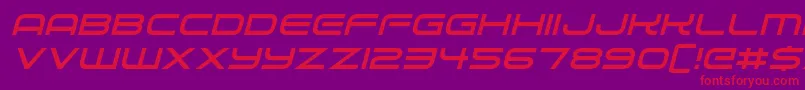 fuente Alien Robot Italic – Fuentes Rojas Sobre Fondo Morado