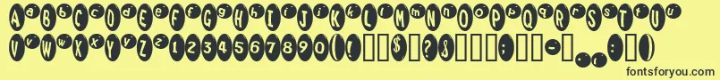 Marridid Font – Black Fonts on Yellow Background