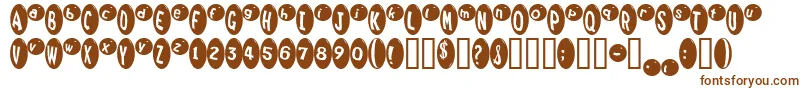 Шрифт Marridid – коричневые шрифты на белом фоне