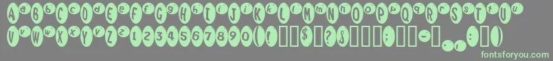 Marridid Font – Green Fonts on Gray Background