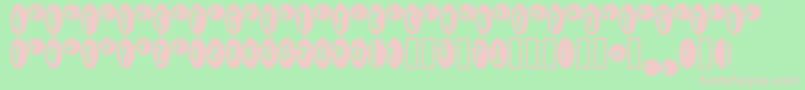 Marridid Font – Pink Fonts on Green Background