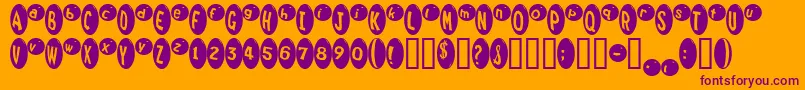 Marridid Font – Purple Fonts on Orange Background