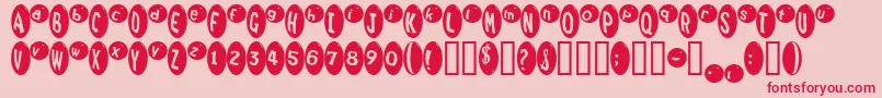 Marridid Font – Red Fonts on Pink Background