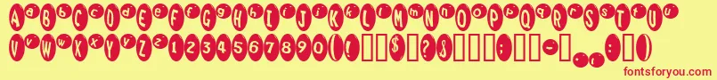 Marridid Font – Red Fonts on Yellow Background