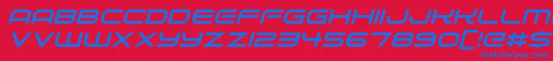 Подробнее о шрифте Alien Robot Italic Шрифт Alien Robot Italic – синие шрифты на красном фоне