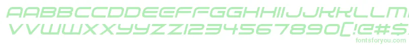 Police Alien Robot Italic – polices vertes