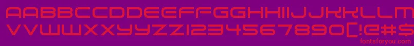 Alien Robot Font – Red Fonts on Purple Background
