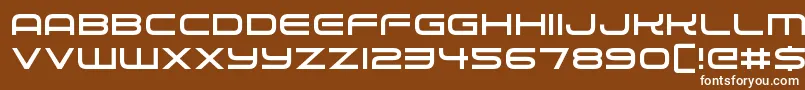 Alien Robot Font – White Fonts on Brown Background