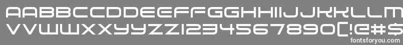 Alien Robot Font – White Fonts on Gray Background