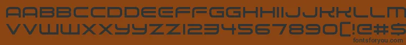 Alien Robot Font – Black Fonts on Brown Background