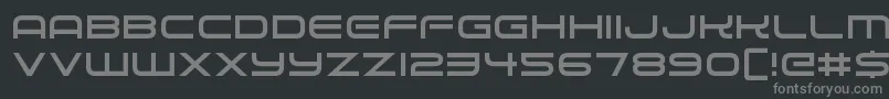 Alien Robot Font – Gray Fonts on Black Background