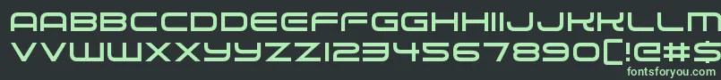 Alien Robot Font – Green Fonts on Black Background