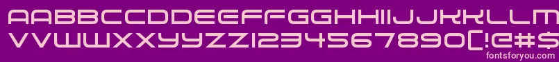 Alien Robot Font – Pink Fonts on Purple Background
