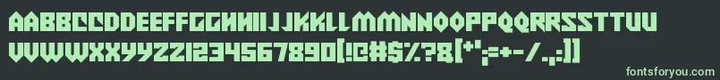 Alien Wars Font – Green Fonts on Black Background