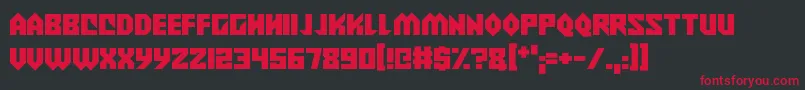 Alien Wars Font – Red Fonts on Black Background