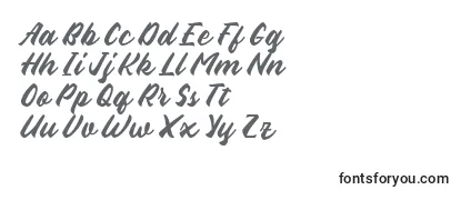 Schriftart Aliena Font by Rifki 7NTypes