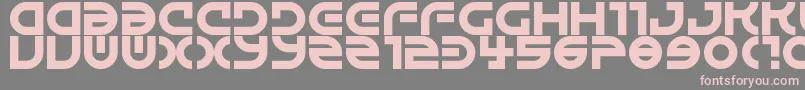 Шрифт Alienated – розовые шрифты на сером фоне
