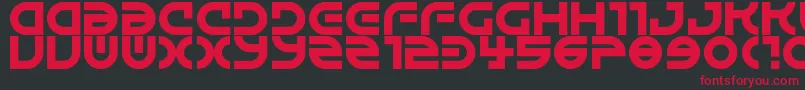 Alienated Font – Red Fonts on Black Background