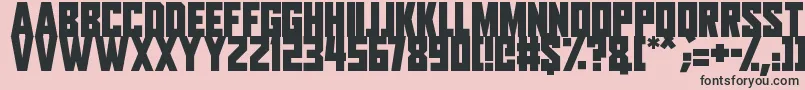 Aliens Among Us Font – Black Fonts on Pink Background