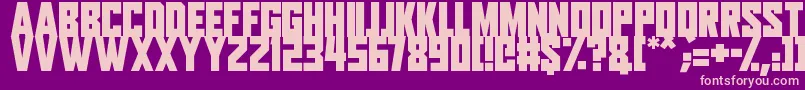 Aliens Among Us Font – Pink Fonts on Purple Background