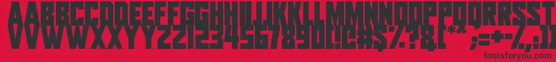 Aliens Among Us Font – Black Fonts on Red Background