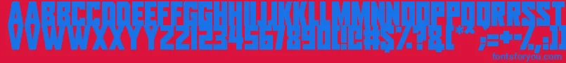Aliens Among Us Font – Blue Fonts on Red Background