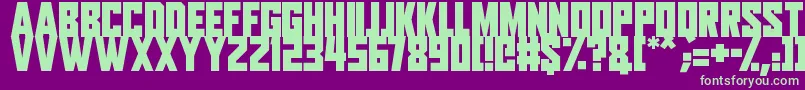 Aliens Among Us Font – Green Fonts on Purple Background