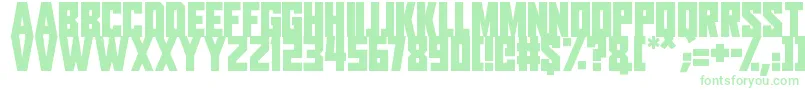 Aliens Among Us-fontti – vihreät fontit valkoisella taustalla