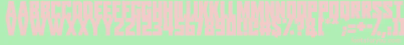 Aliens Among Us Font – Pink Fonts on Green Background