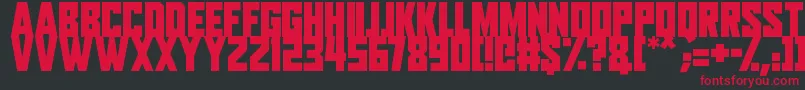Aliens Among Us Font – Red Fonts on Black Background