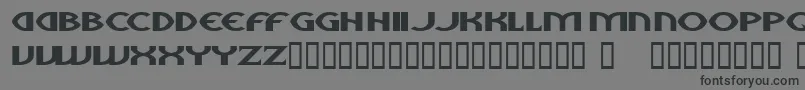 aliens Font – Black Fonts on Gray Background