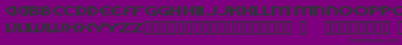 Шрифт aliens – чёрные шрифты на фиолетовом фоне