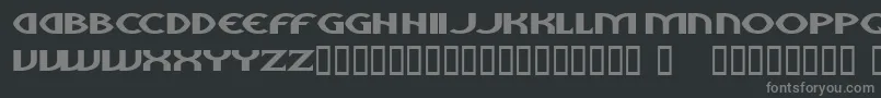 Czcionka aliens – szare czcionki na czarnym tle