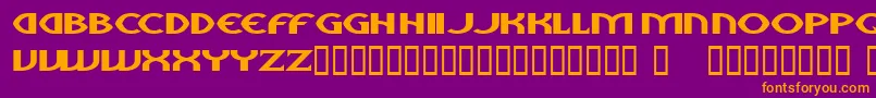 aliens Font – Orange Fonts on Purple Background