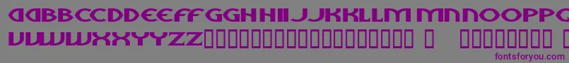 aliens Font – Purple Fonts on Gray Background