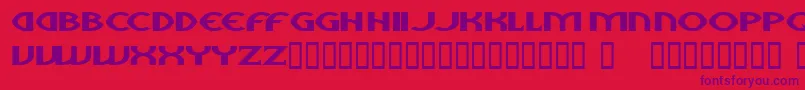 aliens Font – Purple Fonts on Red Background