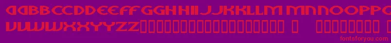 aliens Font – Red Fonts on Purple Background