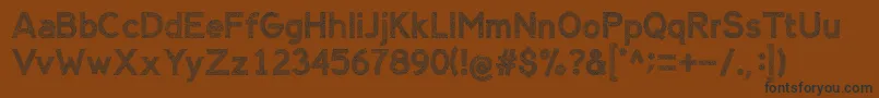 AlienSign Font – Black Fonts on Brown Background