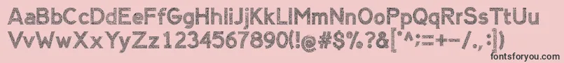 AlienSign Font – Black Fonts on Pink Background