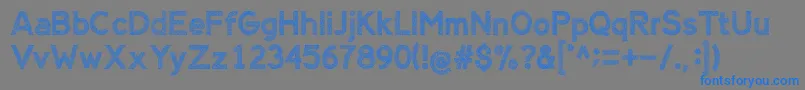AlienSign Font – Blue Fonts on Gray Background
