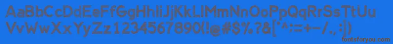 AlienSign Font – Brown Fonts on Blue Background