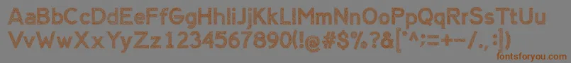 AlienSign Font – Brown Fonts on Gray Background