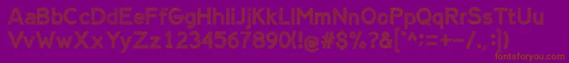 AlienSign Font – Brown Fonts on Purple Background