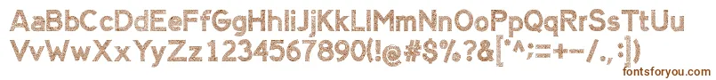 AlienSign Font – Brown Fonts on White Background