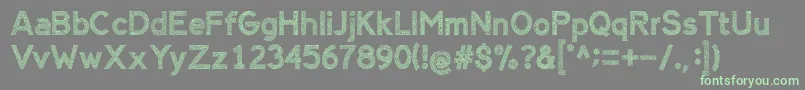 AlienSign Font – Green Fonts on Gray Background