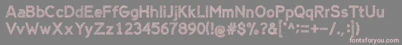 AlienSign Font – Pink Fonts on Gray Background