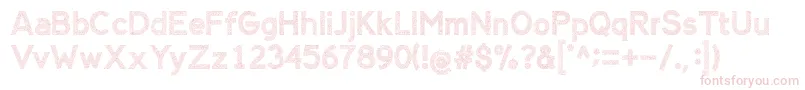 AlienSign Font – Pink Fonts on White Background