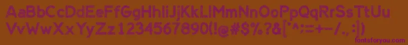 AlienSign Font – Purple Fonts on Brown Background