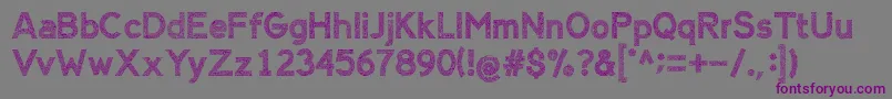 AlienSign Font – Purple Fonts on Gray Background