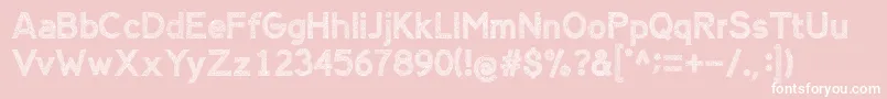 AlienSign Font – White Fonts on Pink Background